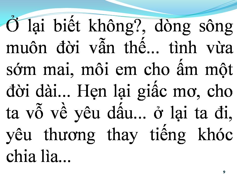 Lời bài hát Ở LẠI TA ĐI