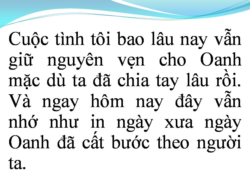Lời bài hát OANH