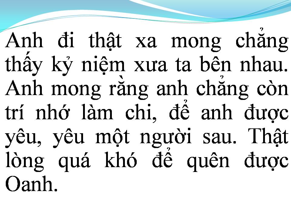 Lời bài hát OANH