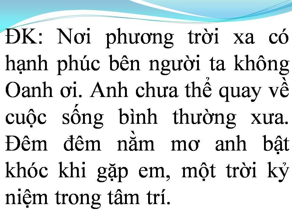 Lời bài hát OANH