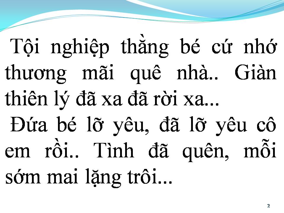 Lời bài hát ÔI GIÀN THIÊN LÝ ĐÃ XA