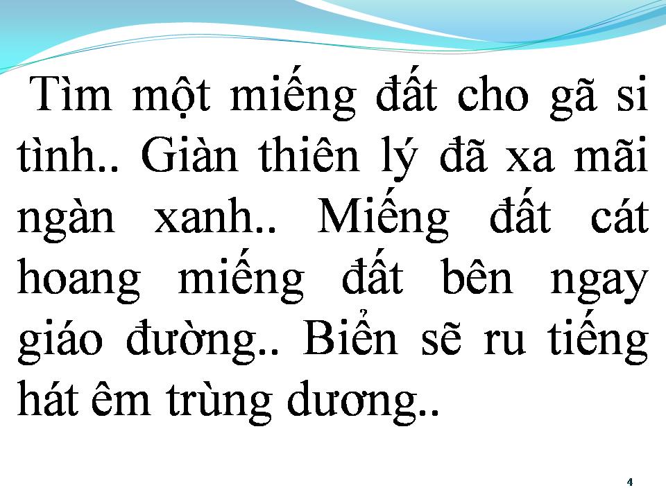 Lời bài hát ÔI GIÀN THIÊN LÝ ĐÃ XA