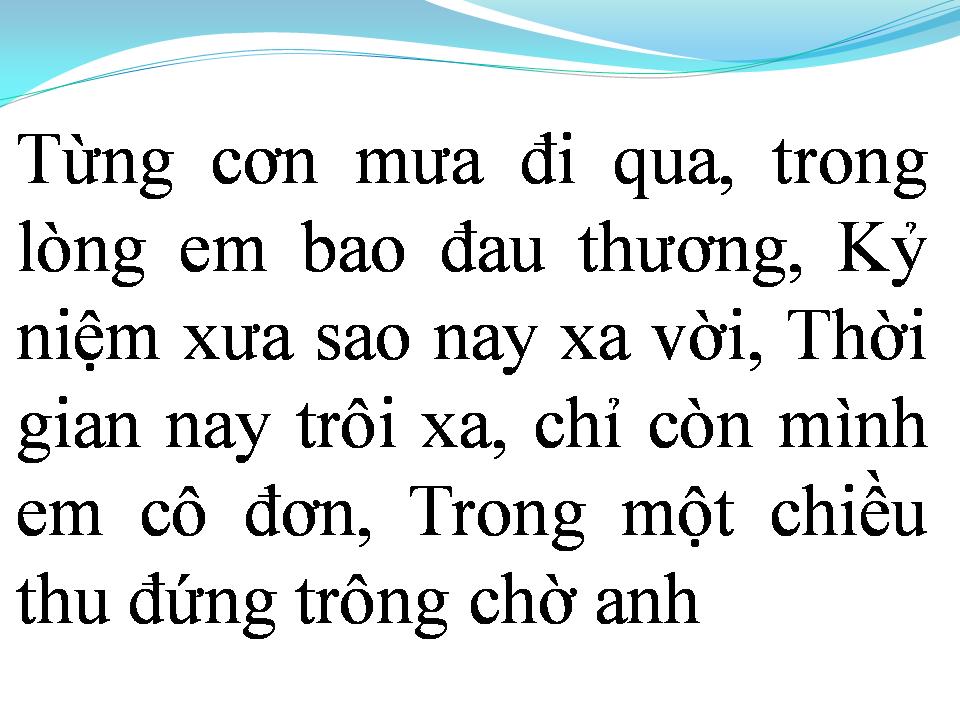 Lời bài hát ÔM NGÀN NỖI ĐAU