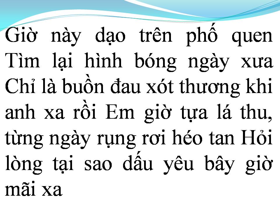 Lời bài hát ÔM NGÀN NỖI ĐAU