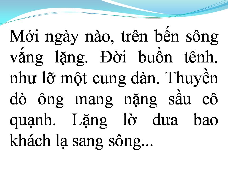 Lời bài hát ÔNG LÁI ĐÒ