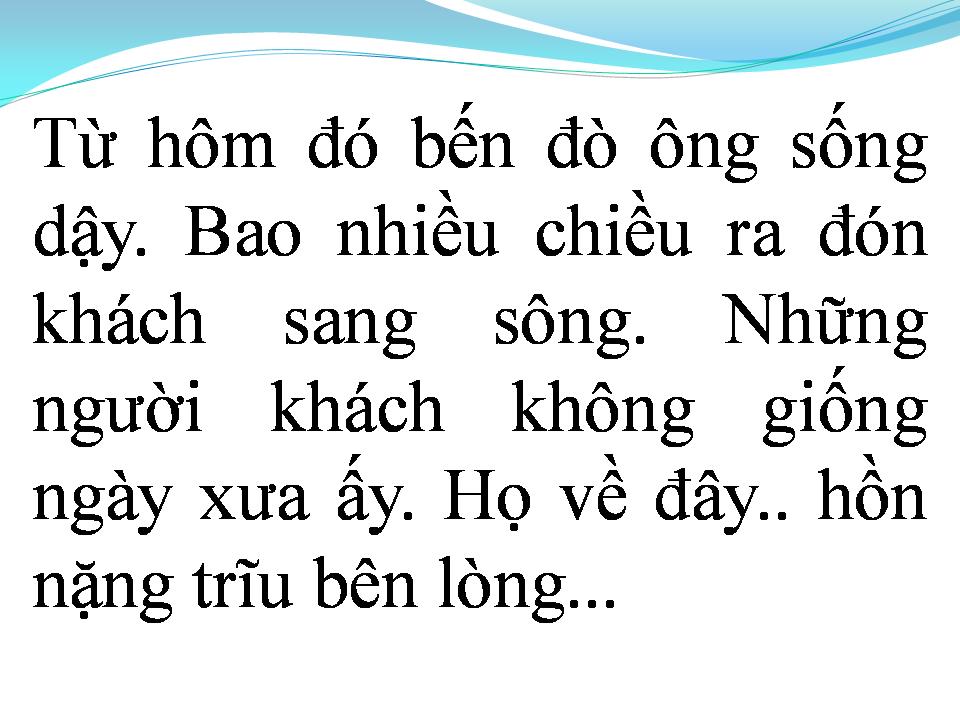 Lời bài hát ÔNG LÁI ĐÒ