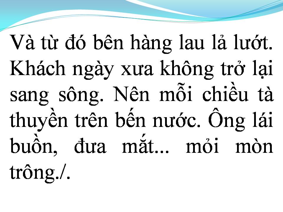 Lời bài hát ÔNG LÁI ĐÒ