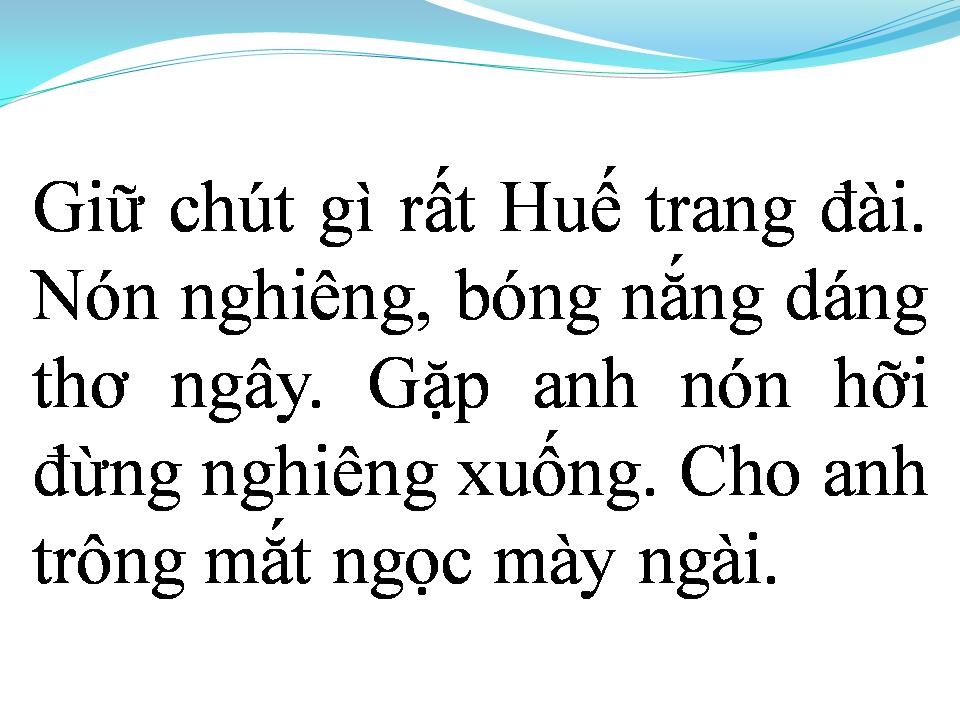Lời bài hát RẤT HUẾ