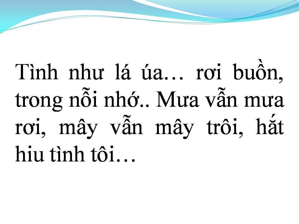 Lời bài hát RIÊNG MỘT GÓC TRỜI