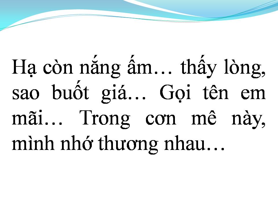 Lời bài hát RIÊNG MỘT GÓC TRỜI