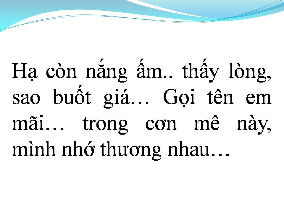 Lời bài hát RIÊNG MỘT GÓC TRỜI
