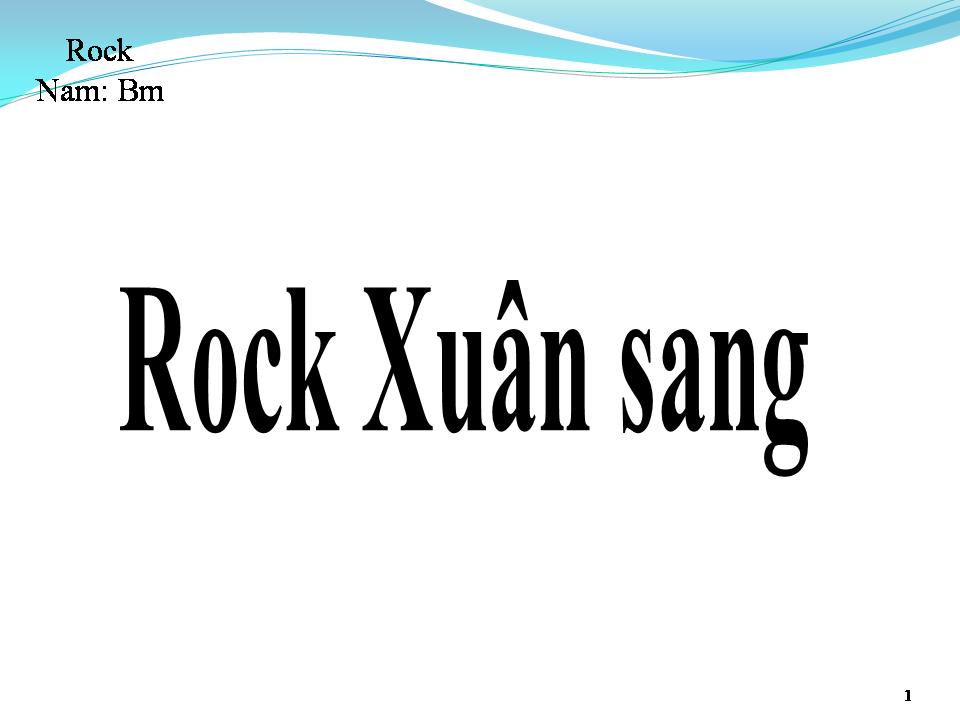 Lời bài hát ROCK XUÂN SANG