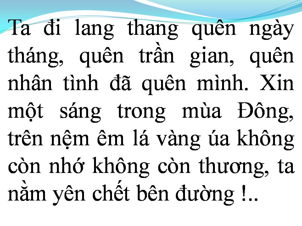 Lời bài hát RONG CHƠI CUỐI TRỜI QUÊN LÃNG