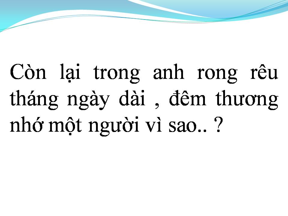 Lời bài hát RONG RÊU