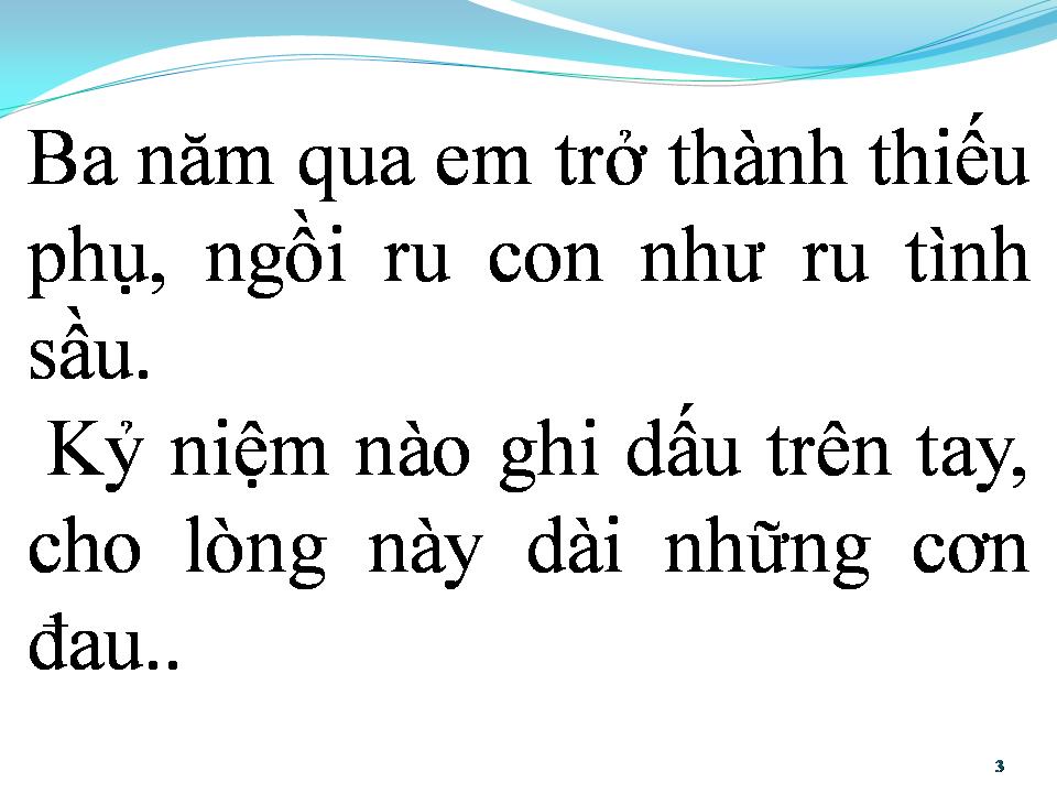 Lời bài hát RU CON TÌNH CŨ