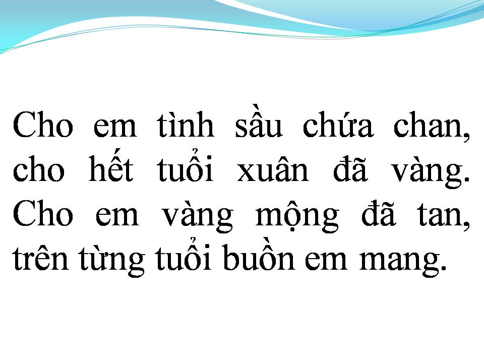 Lời bài hát RU ĐỜI CHỈ LÀ MƠ QUA