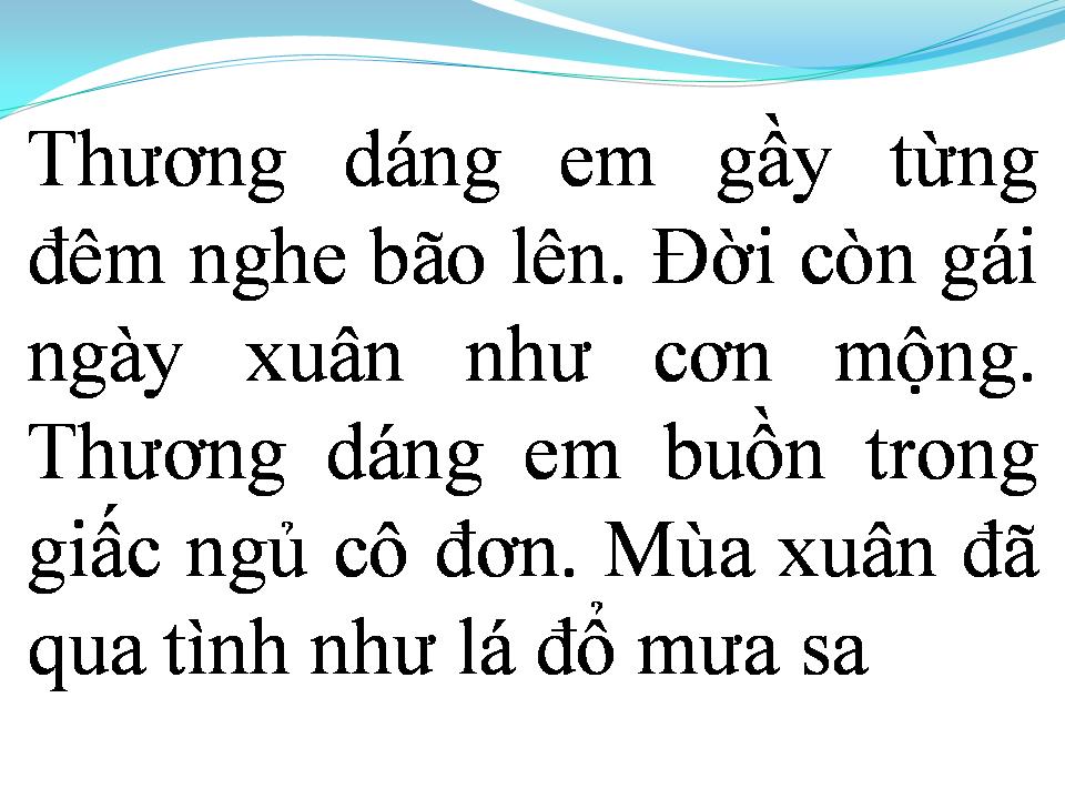 Lời bài hát RU EM NGÀY THÁNG CHIA XA