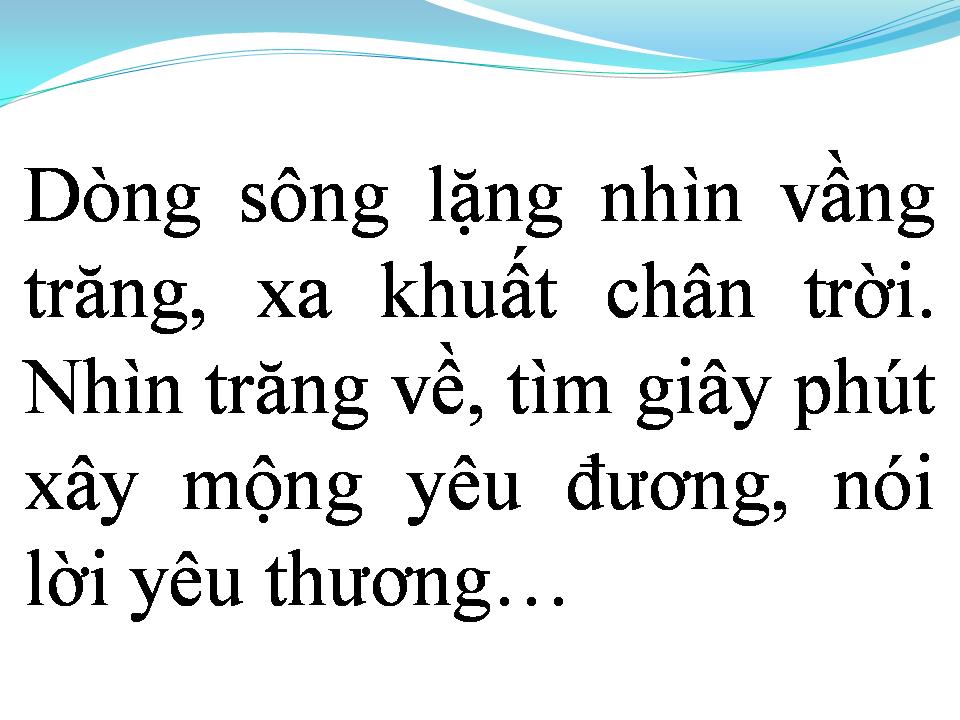 Lời bài hát RU NỬA VẦNG TRĂNG