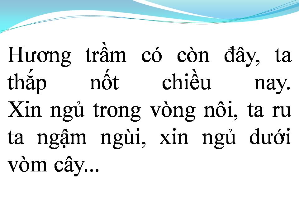 Lời bài hát RU TA NGẬM NGÙI