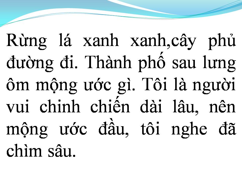 Lời bài hát RỪNG LÁ THẤP