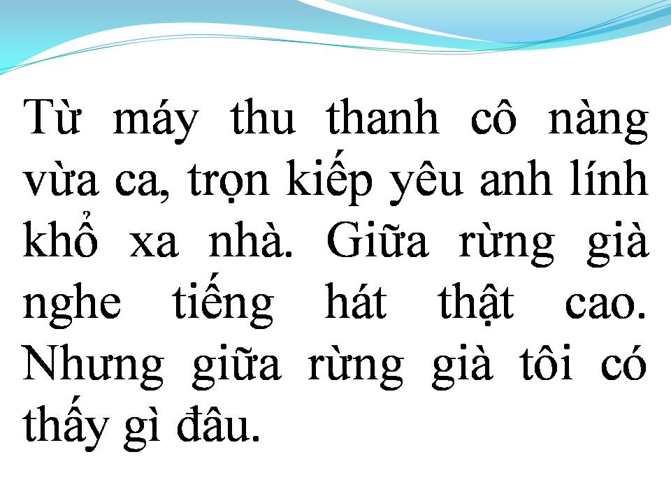 Lời bài hát RỪNG LÁ THẤP