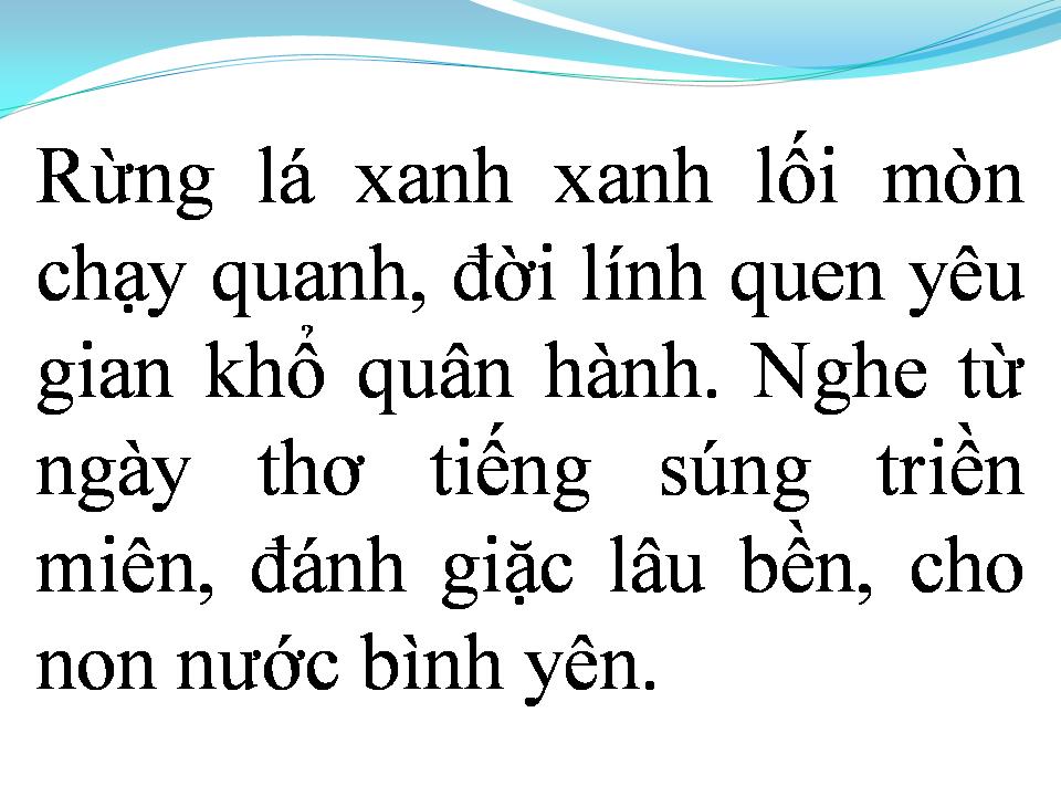 Lời bài hát RỪNG LÁ THẤP
