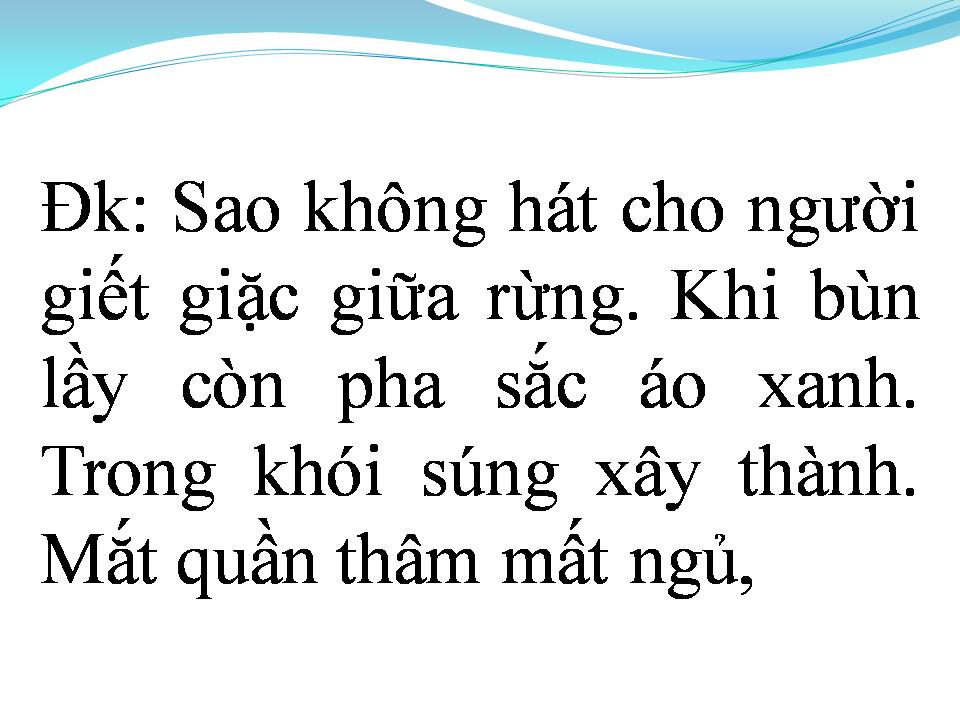 Lời bài hát RỪNG LÁ THẤP