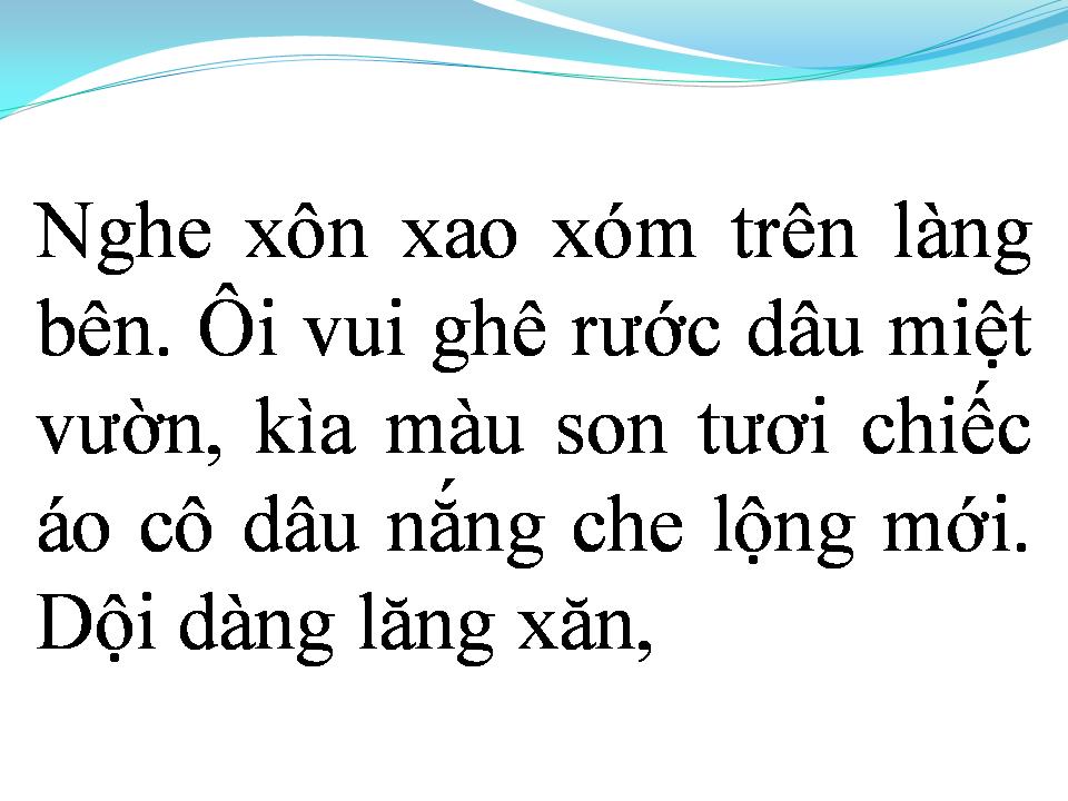 Lời bài hát RƯỚC DÂU MIỆT VƯỜN