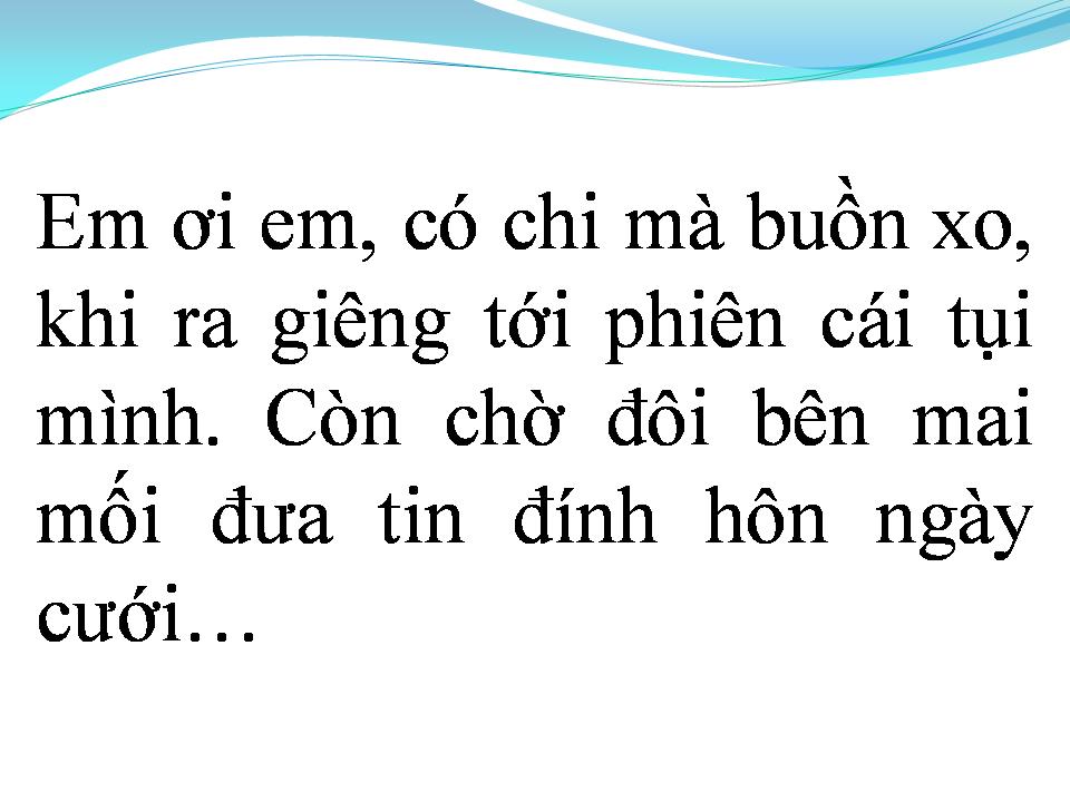 Lời bài hát RƯỚC DÂU MIỆT VƯỜN