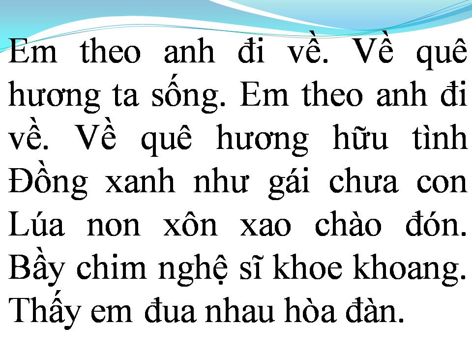 Lời bài hát RƯỚC TÌNH VỀ VỚI QUÊ HƯƠNG
