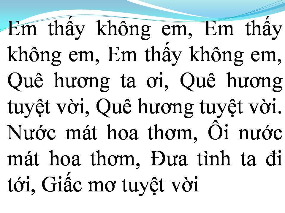 Lời bài hát RƯỚC TÌNH VỀ VỚI QUÊ HƯƠNG