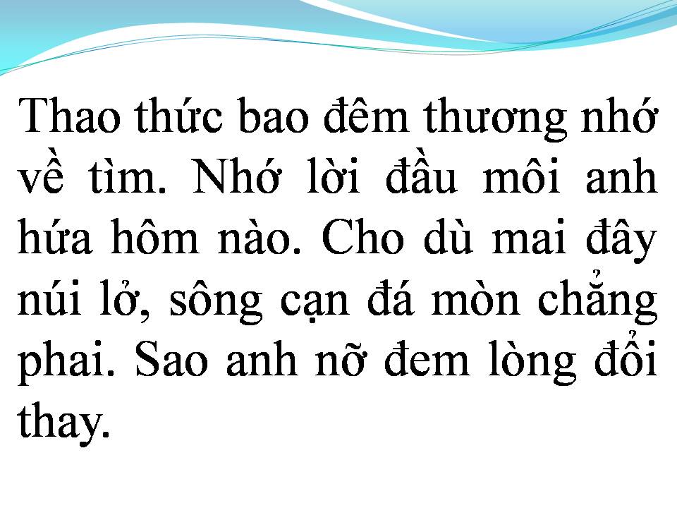 Lời bài hát ĐÊM NHỚ VỀ ANH
