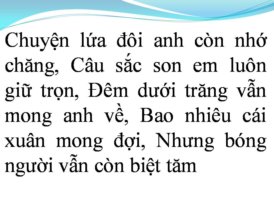 Lời bài hát MỐI TÌNH ĐẦU TIÊN
