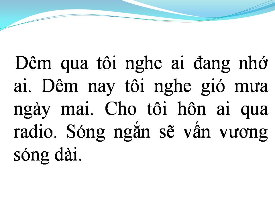 Lời bài hát RADIO BUỒN