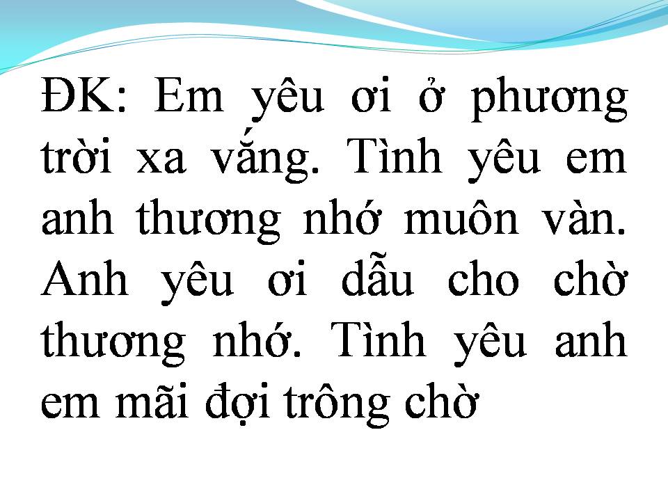 Lời bài hát RAU ĐẮNG TÌNH XA