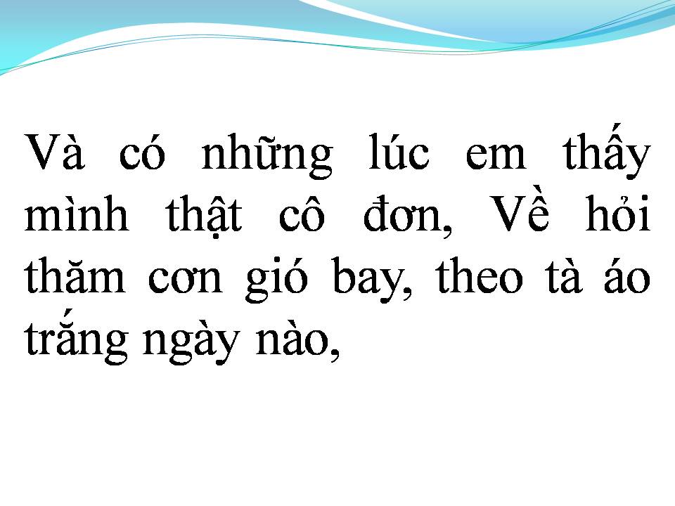 Lời bài hát RU EM TIẾC NUỐI