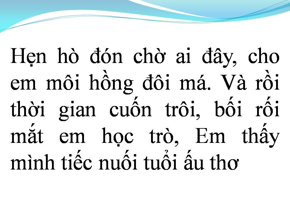 Lời bài hát RU EM TIẾC NUỐI