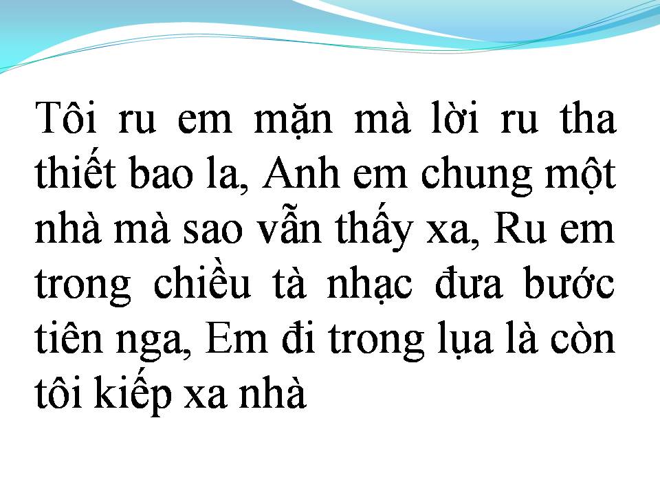 Lời bài hát RU EM TRỌN GIẤC NGỦ
