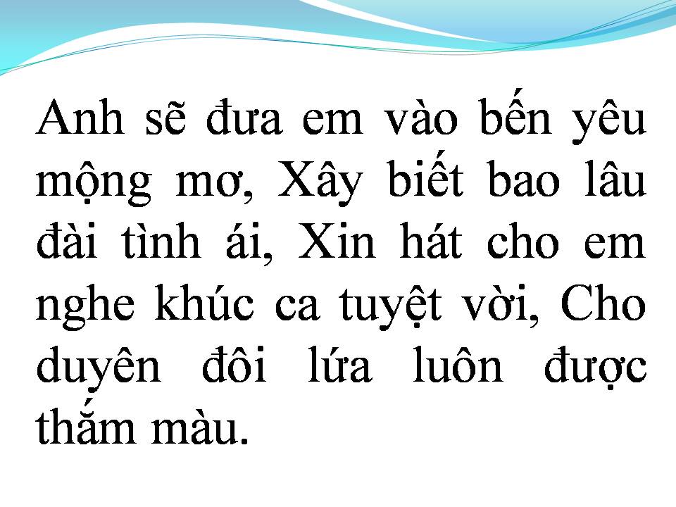 Lời bài hát RU LẠI TÌNH GẦN