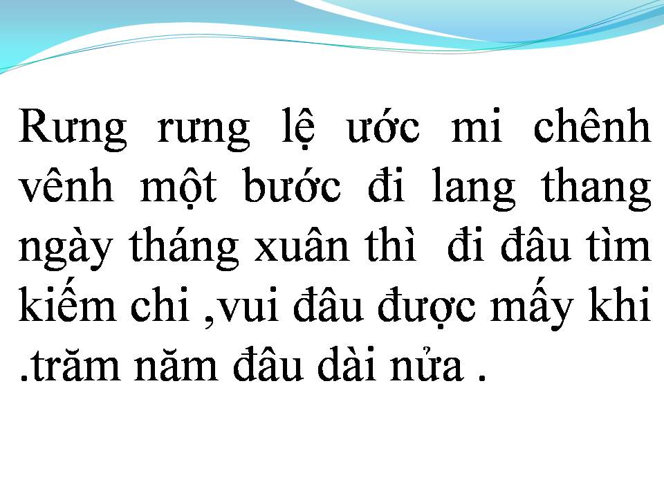 Lời bài hát RƯNG RƯNG LỆ