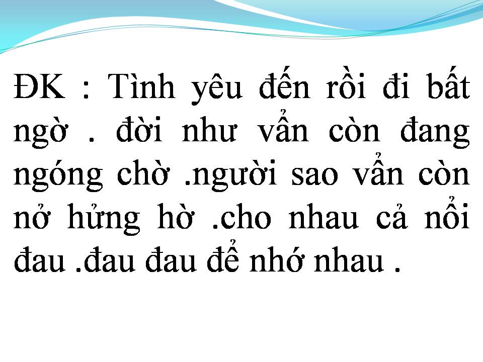 Lời bài hát RƯNG RƯNG LỆ