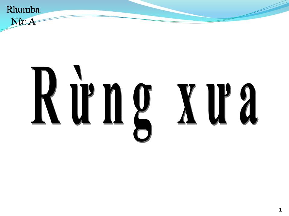 Lời bài hát RỪNG XƯA
