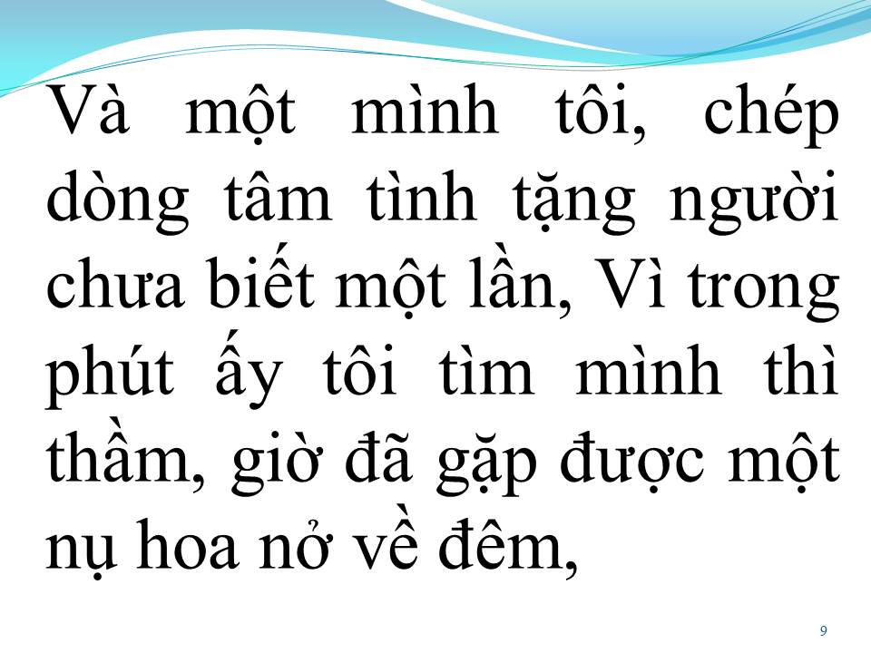 Lời bài hát HOA NỞ VỀ ĐÊM