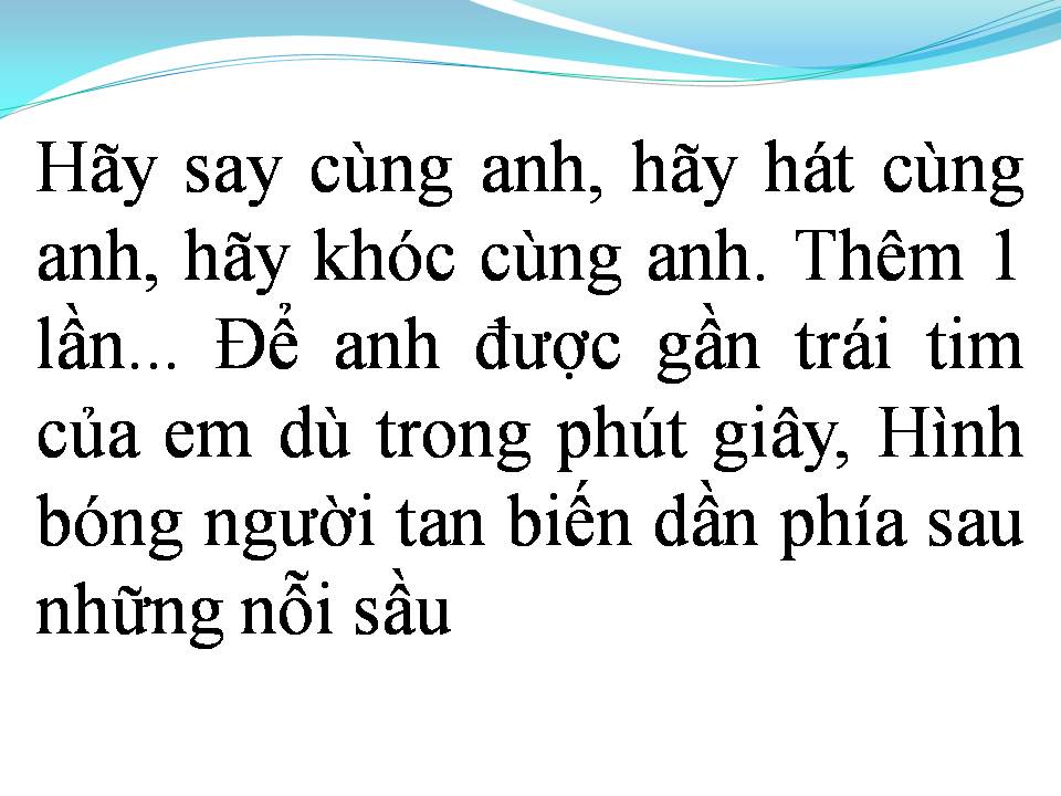 Lời bài hát TÚY ÂM