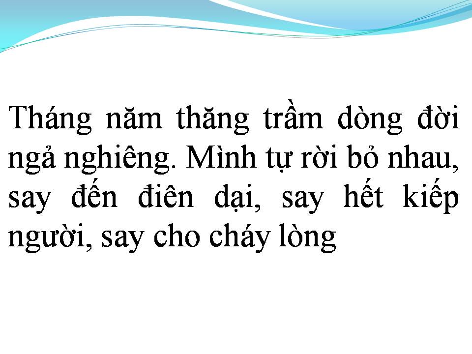 Lời bài hát TÚY ÂM