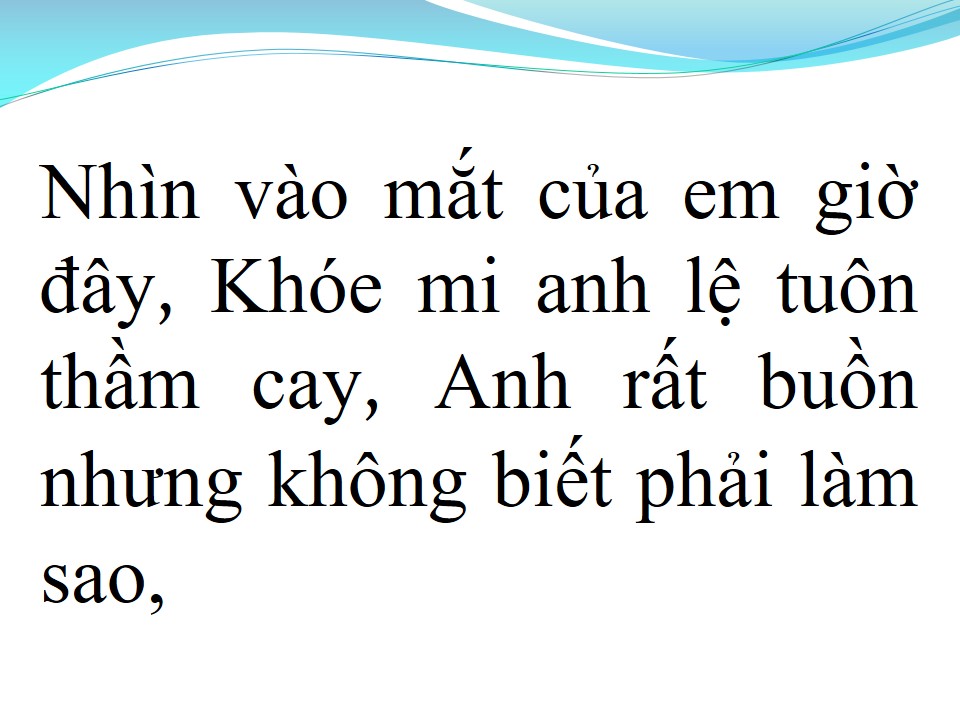 Lời bài hát BUỒN CỦA ANH