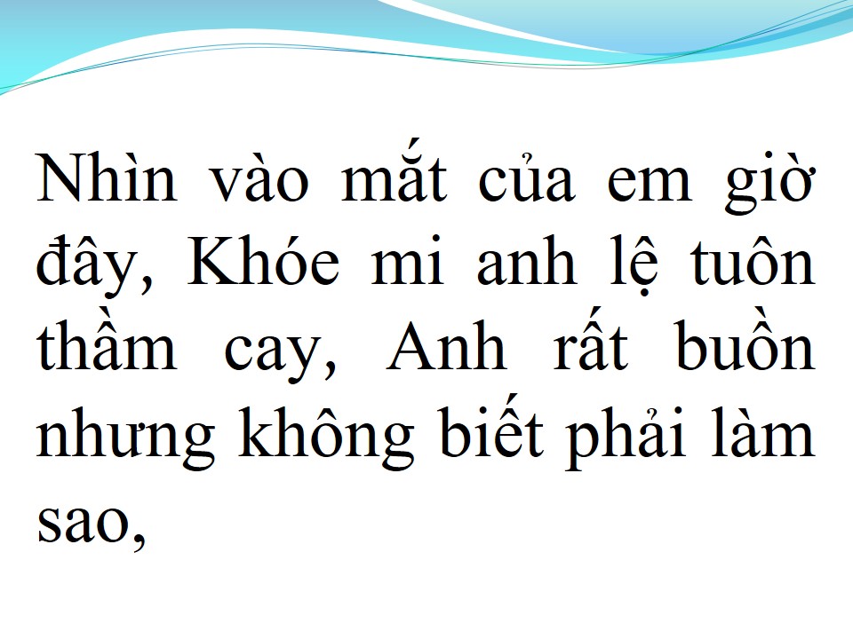 Lời bài hát BUỒN CỦA ANH
