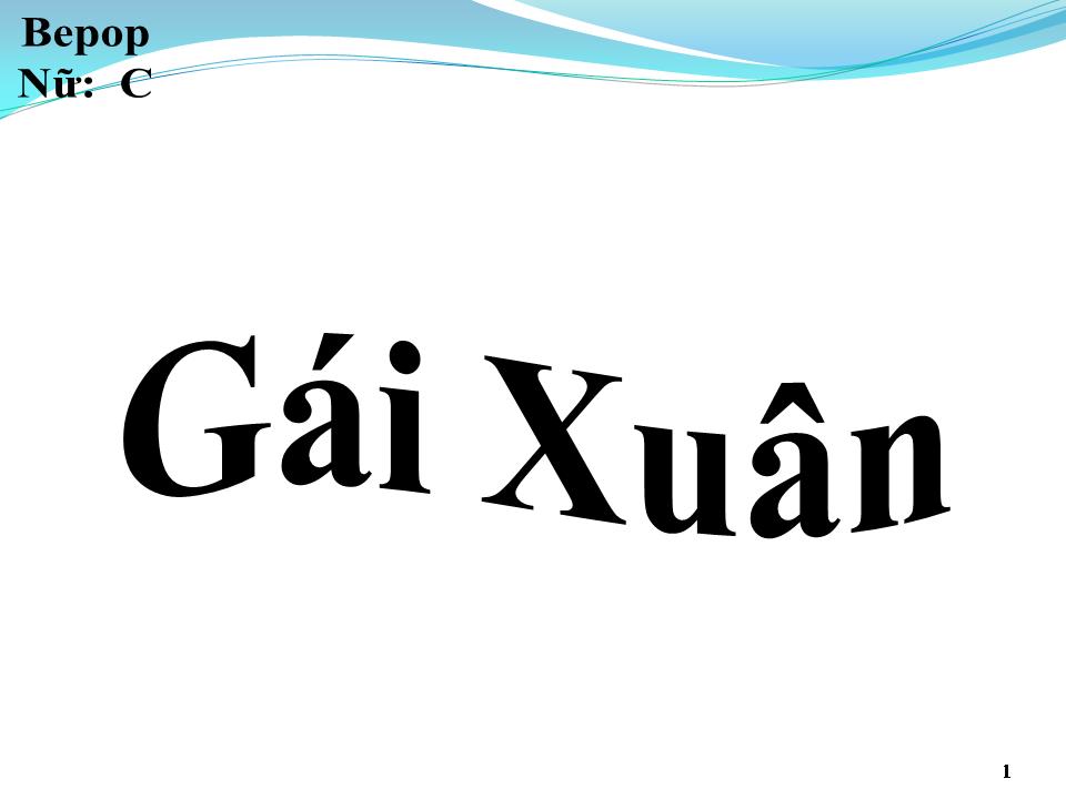 Lời bài hát GÁI XUÂN