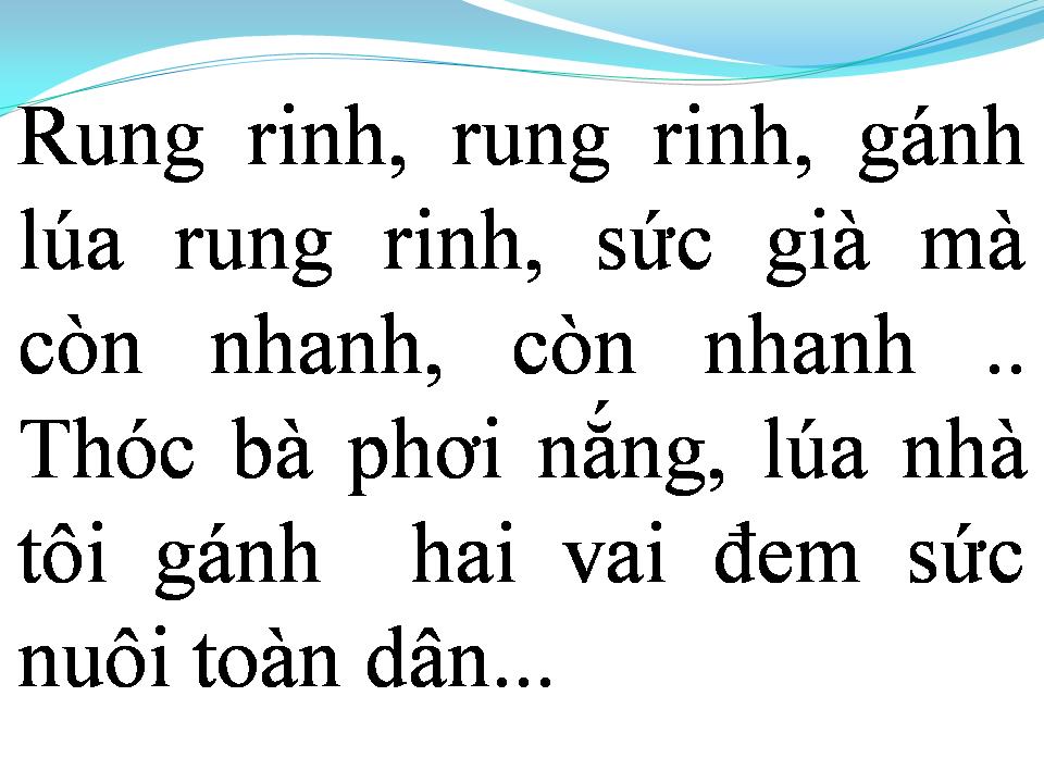 Lời bài hát GÁNH LÚA