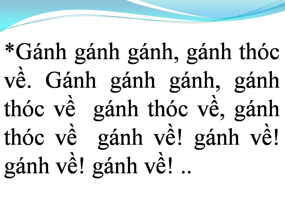 Lời bài hát GÁNH LÚA
